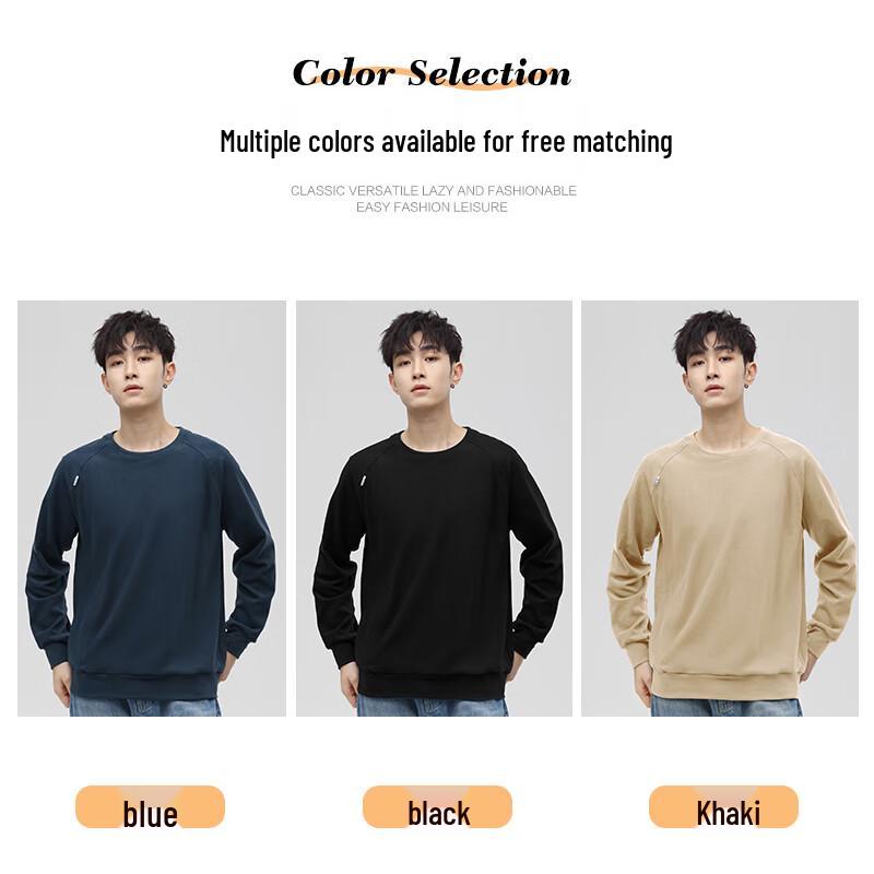 JEANSWEST Men's DWR Fleece Long-Sleeve Crewneck Sweatshirt