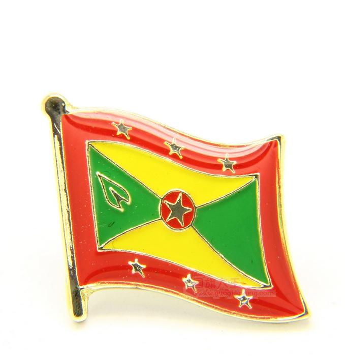 World Flags Enamel Lapel Pin - UK & US Iron Brooch with Drip Glue and Baking Paint Finish.