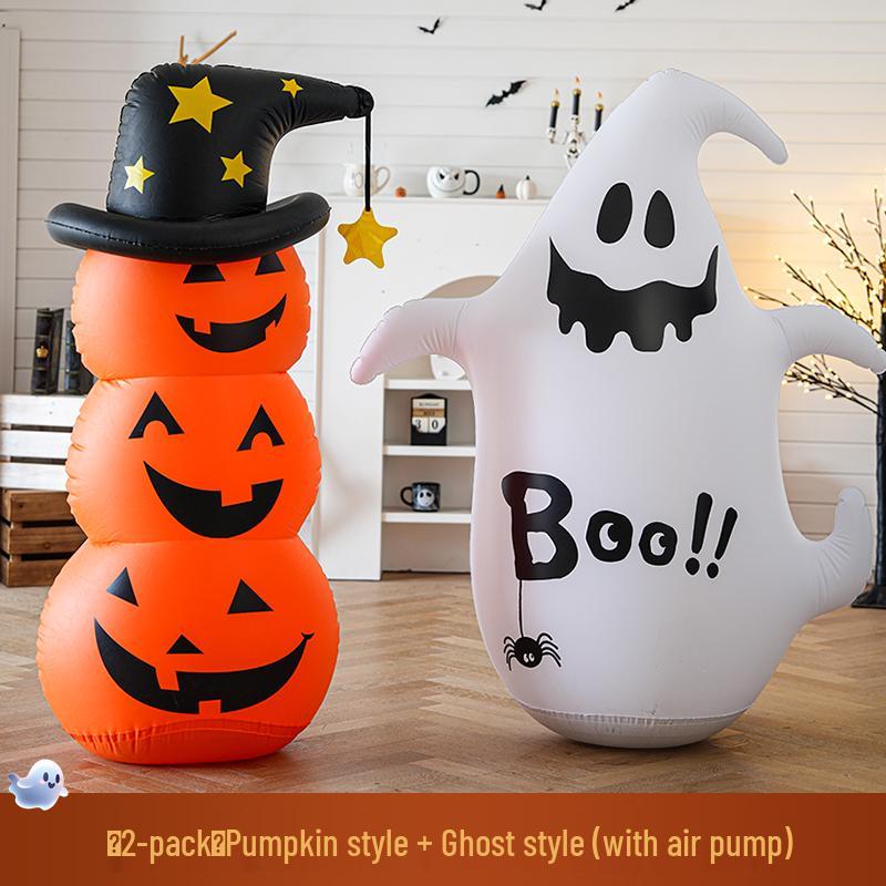 Halloween Haunted House Outdoor Inflatable Pumpkin Ghost Decoration Props