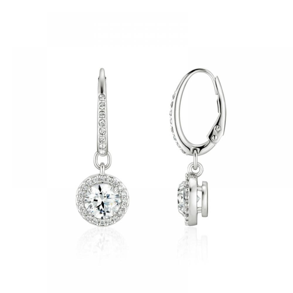 Swarovski 5636270 Una Angelic Constella Hoop Drop Earrings