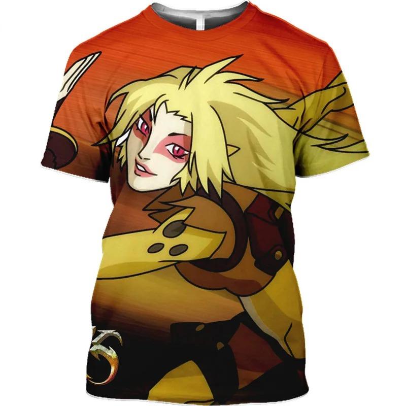 2025 Summer Anime T Shirt Thundercats 3D Print Men Women Fashion Oversized Children Boy Kawaii Tees Tops Girl Mens Clothing S