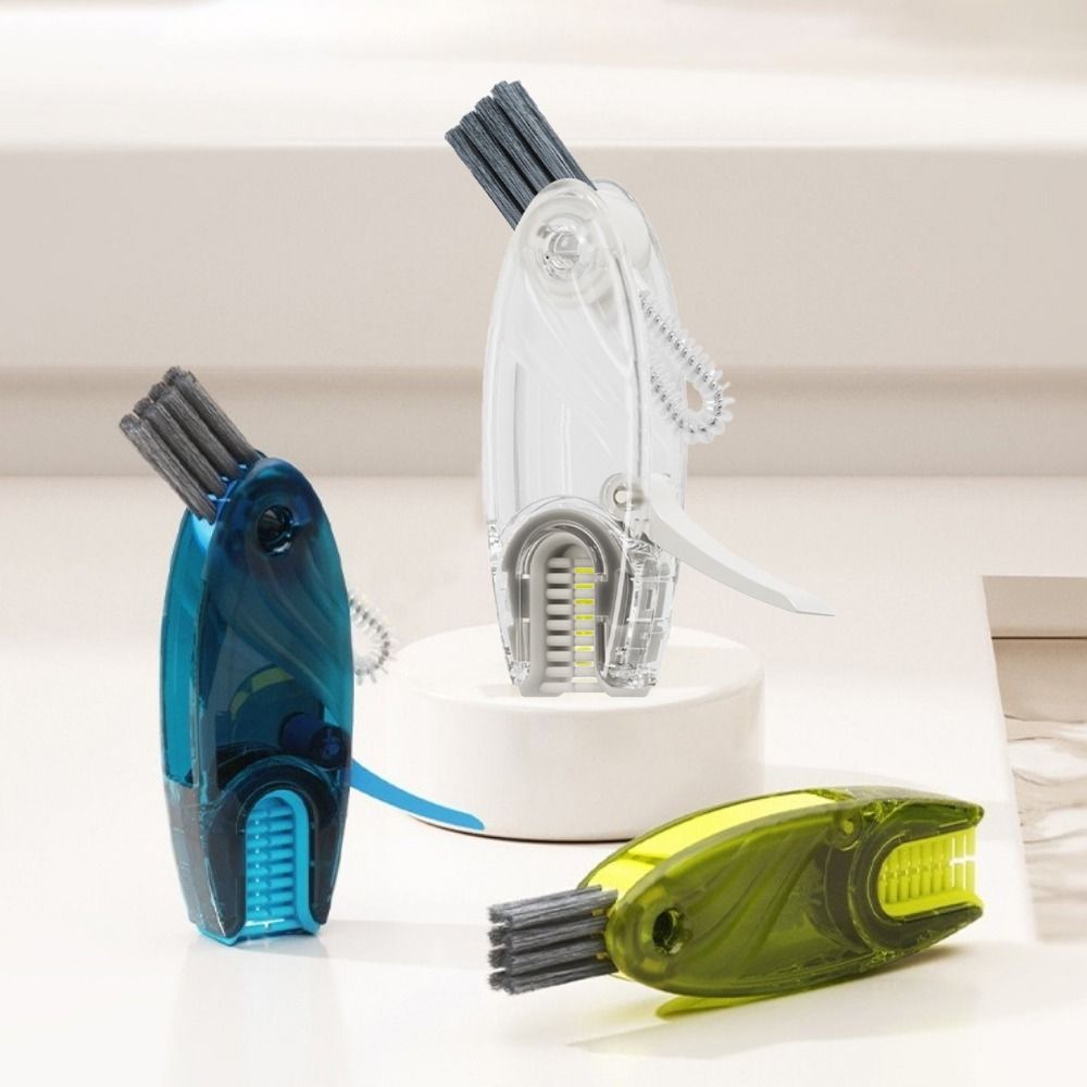 Handheld 4 In 1 U-shaped Cleaning Brush Rotatable Cup Mouth Brush  Baby Bottles