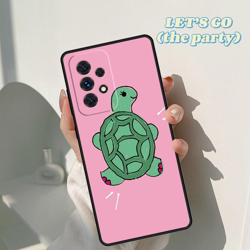 Cute Cartoon Turtle phone case For Samsung Galaxy A42 A31 A40 A51 A71 A32 A80 A91 A52 A72 A73 A20e A21S A50 A70 A11 A12 Cover