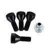 4pcs M14x1.25 M12x1.5 Wheel Locking Bolts Black Steel Lug Bolt Nut Key 36136776076 For BMW MINI R50 2/4/5/6/7 Series X3