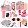 Conjunto de Maquiagem Brinquedo Funk Doggie para Meninas: Inclui uma bolsa elegante, um celular, um relógio e uma cômoda. Um fofo conjunto de faz de conta com cosméticos. Perfeito