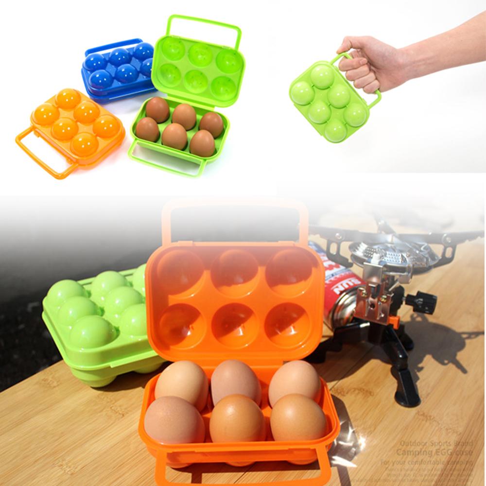 BBQ Supply Picnic Tool Plastic Egg Container Egg Box Holder Carrier