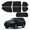 BLUESEATEC Sunshade Curtains for Toyota Land Cruiser Prado 150 Series (Late Model) - Magnetic Closure - Easy Installation & Removal - Vehicle-Specific
