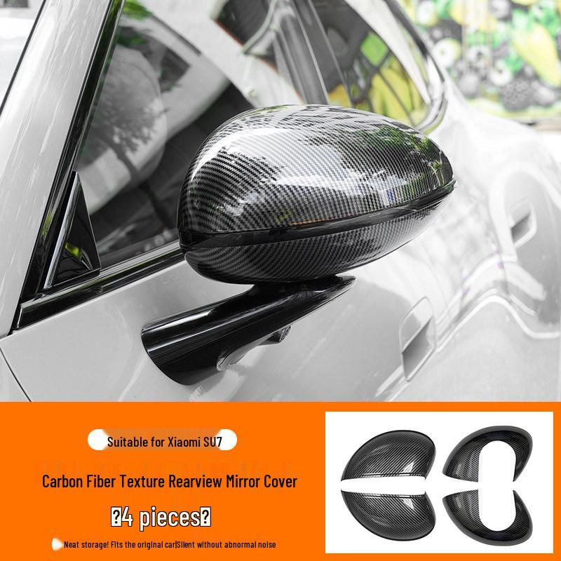 Xiaomi SU7 Rear Spoiler: Carbon Fiber Textured Protective & Decorative Accessory