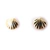 Les Trésors De Lily [D7434] - Gold Plated 'Coquille Saint Jacques' Gold Plated Earrings - 5x6 Mm