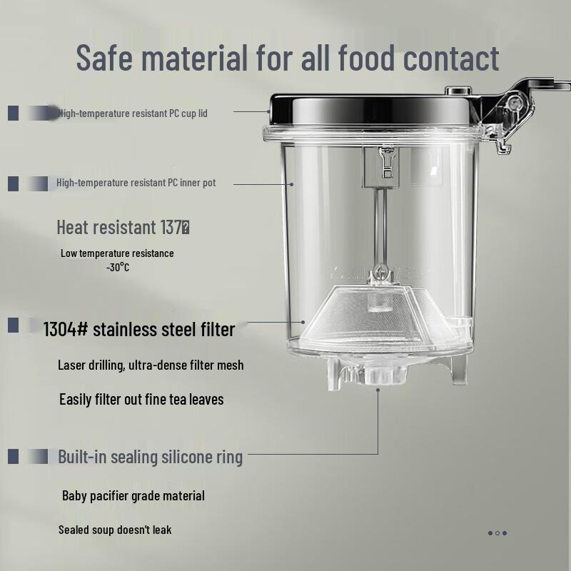 KAMJOVE Heat-Resistant Glass Tea Infuser & Teapot