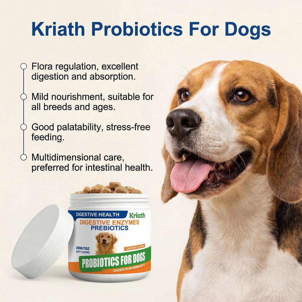 Kriath Gentle Probiotic Granules for Dogs – Suitable for All Breeds Daily Care