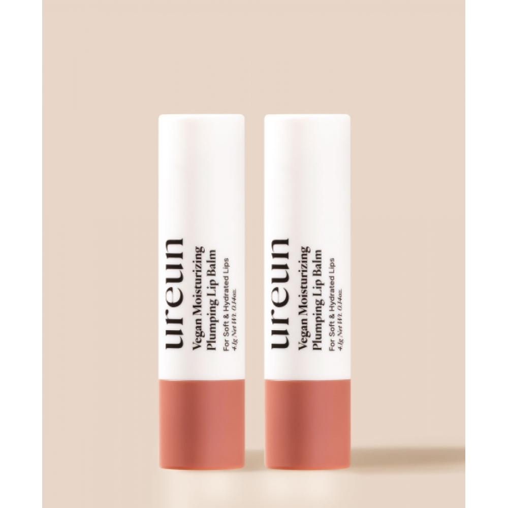 Ureun [2pcs] Vegan Moist Plumping Lip Balm 4.1g NONE