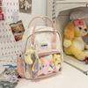 Transparent pain layer dual-purpose double shoulder girl travel light primary school students small shoulder backpack cute baby bag small pain bag