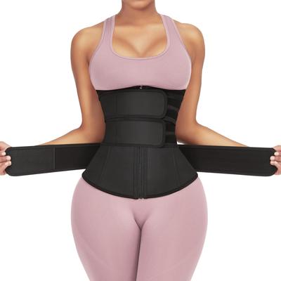 מאמן מותן לנשים מותן Cincher מחוך מתחת לחזה עם 3 חגורות מתכווננות בקרת בטן מעצב גוף אימון חגורת גוזם כושר