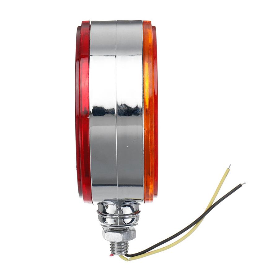 12v/24V Red Yellow Double Face LED Side Marker Light Stop Turn Signal Tail Lights Lamp for Trucks Cars Trailers Lorry Tractors