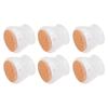 24PCS Chair Leg Floor Protectors TPR Felt Bottom Non Slip Reduce Noise Furniture Leg Pads for Hardwood Floors