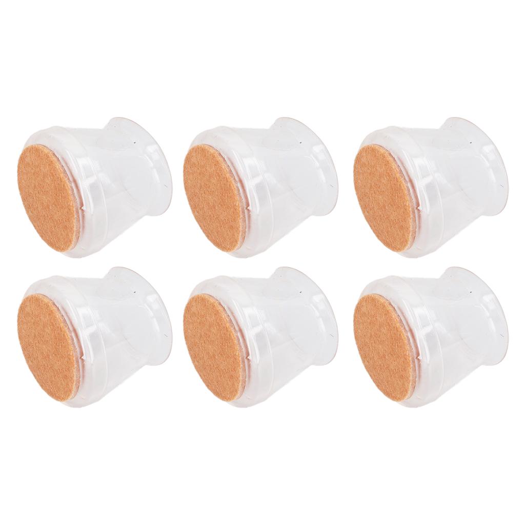 24PCS Chair Leg Floor Protectors TPR Felt Bottom Non Slip Reduce Noise Furniture Leg Pads for Hardwood Floors