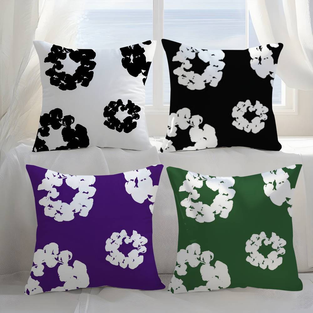 Pillow Case Luxury D-Denims T-Tears Sofa Short Plush Double-Sided Hd Printing Room Home Office Gift Cushion Cover