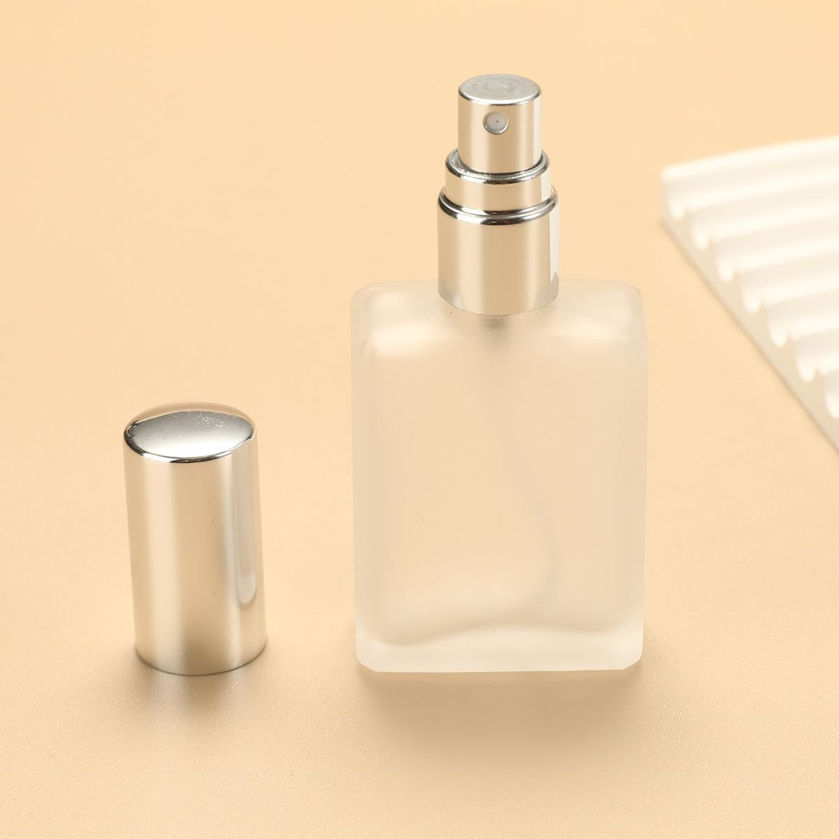 

Бутылка-распылитель из матового стекла, пустой многоразовый контейнер для распылителя духов с крышкой для путешествий или подарка, 15 мл 15ml