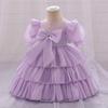 Neugeborene Kleinkind Kleidung Taufe Prinzessin Party Kostüm Baby Mädchen Kleidung Festzug Große Schleife 1. Geburtstag Kleid Für Kurzarm Kleider