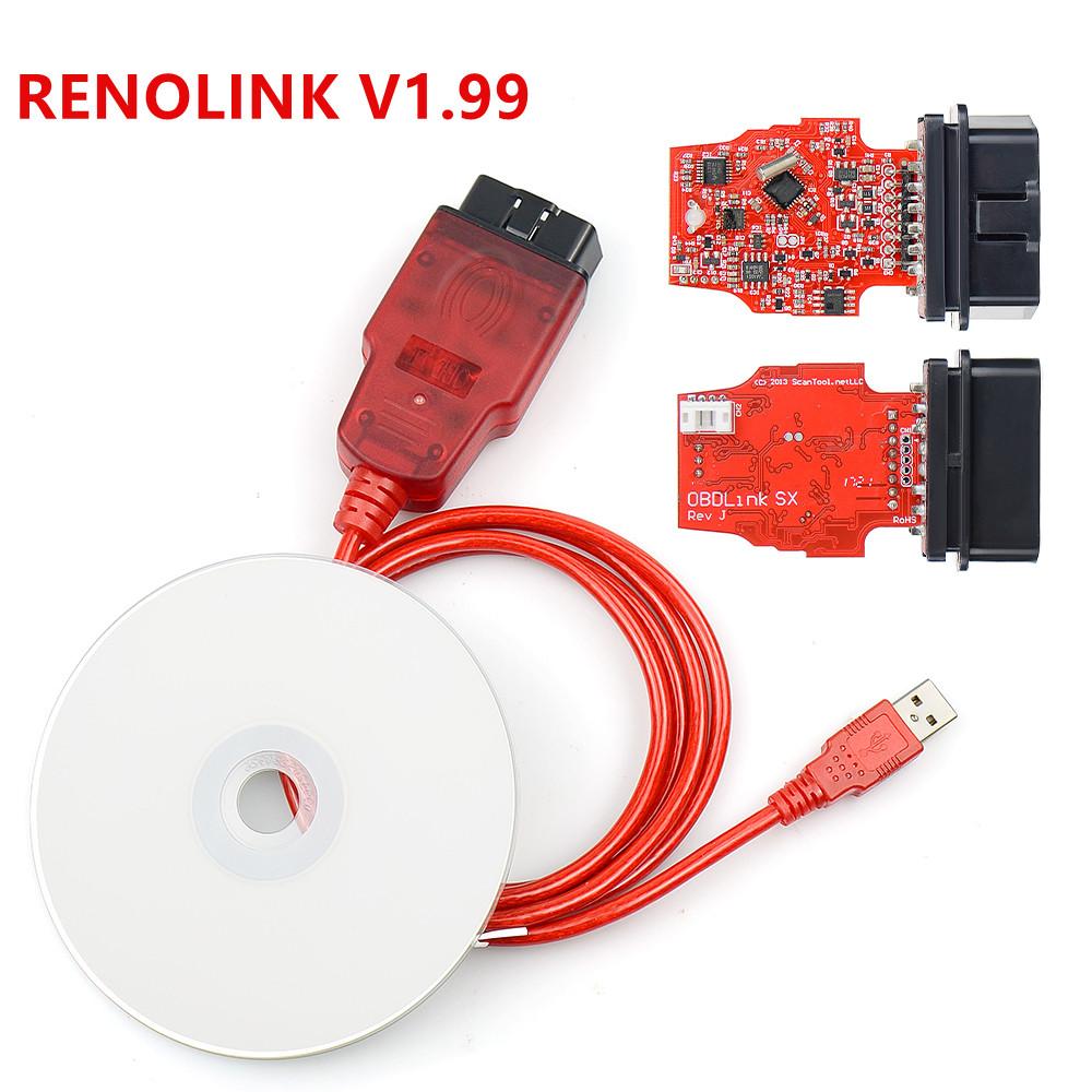 Renolink V1.99 V2.10 V1.94 V1.87Pro Renault Auto OBD2 Reset OBD 2 OBD2 Diagnostika Auta Auto Nástroj ECM UCH Klíč Programátor ECU Nástroj