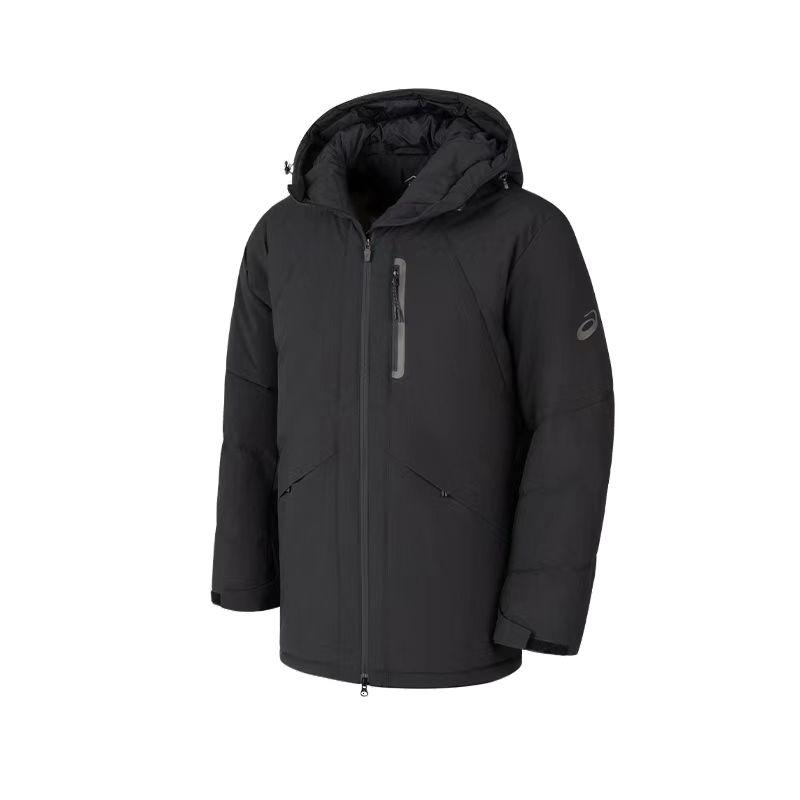 Asics Water-Resistant Warm Hooded Sports Down Jacket Men Jackets Black 2031E872-001