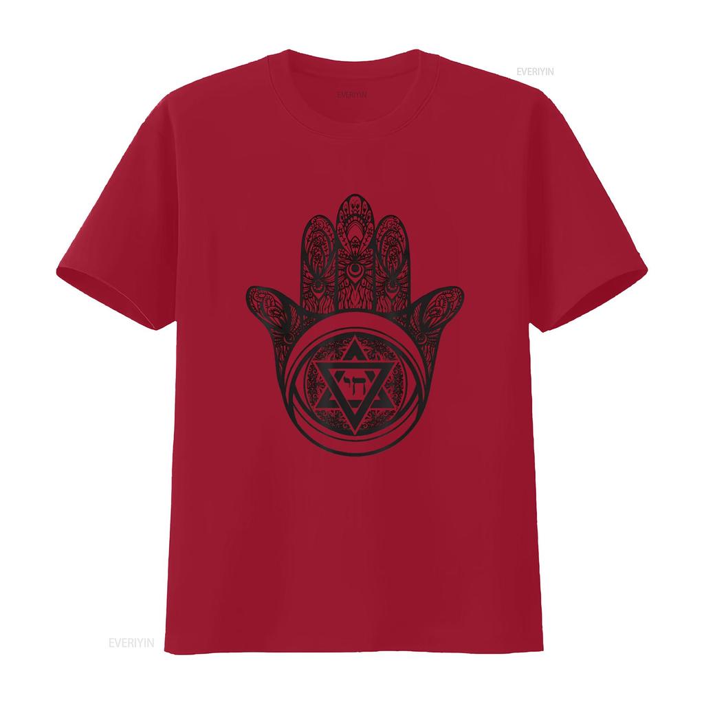 Womens Hamsa Defense against the evil eye T Shirt White 2X Large vintage Washed Soft homme Slightly Casual Breathable Stretched