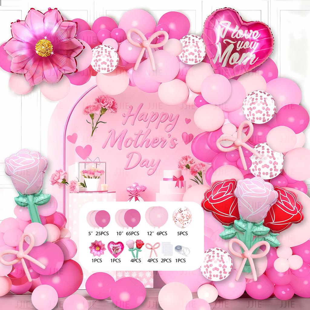 Mother'S Day Balloon Set Holiday Decoration Arrangement Prop Arch New Party
