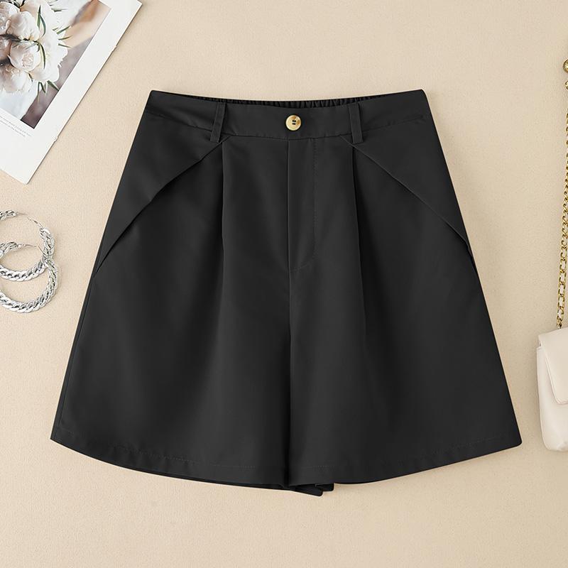 

ZANZEA Women Summer Elastic Waist Loose Casual Shorts M чёрный