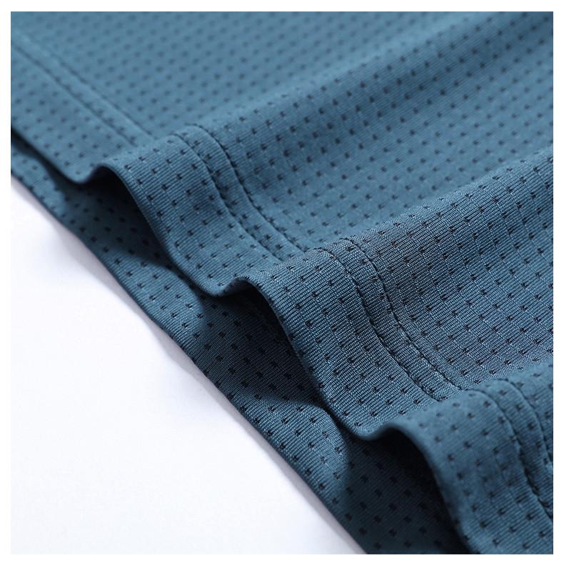 Men's Quick-Drying Short-Sleeve T-Shirt, Ice Silk, Elastic, Plus Size, Outdoor Sports, Casual Wear