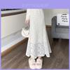High Waist Summer Lace Mermaid Skirt With Ruffle Hem For Elegant Women