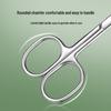 Stainless Steel Russian Style Curved Scissors & Nail File Set for Cuticles, Eyebrows, Nose Hair, and Ingrown Nails