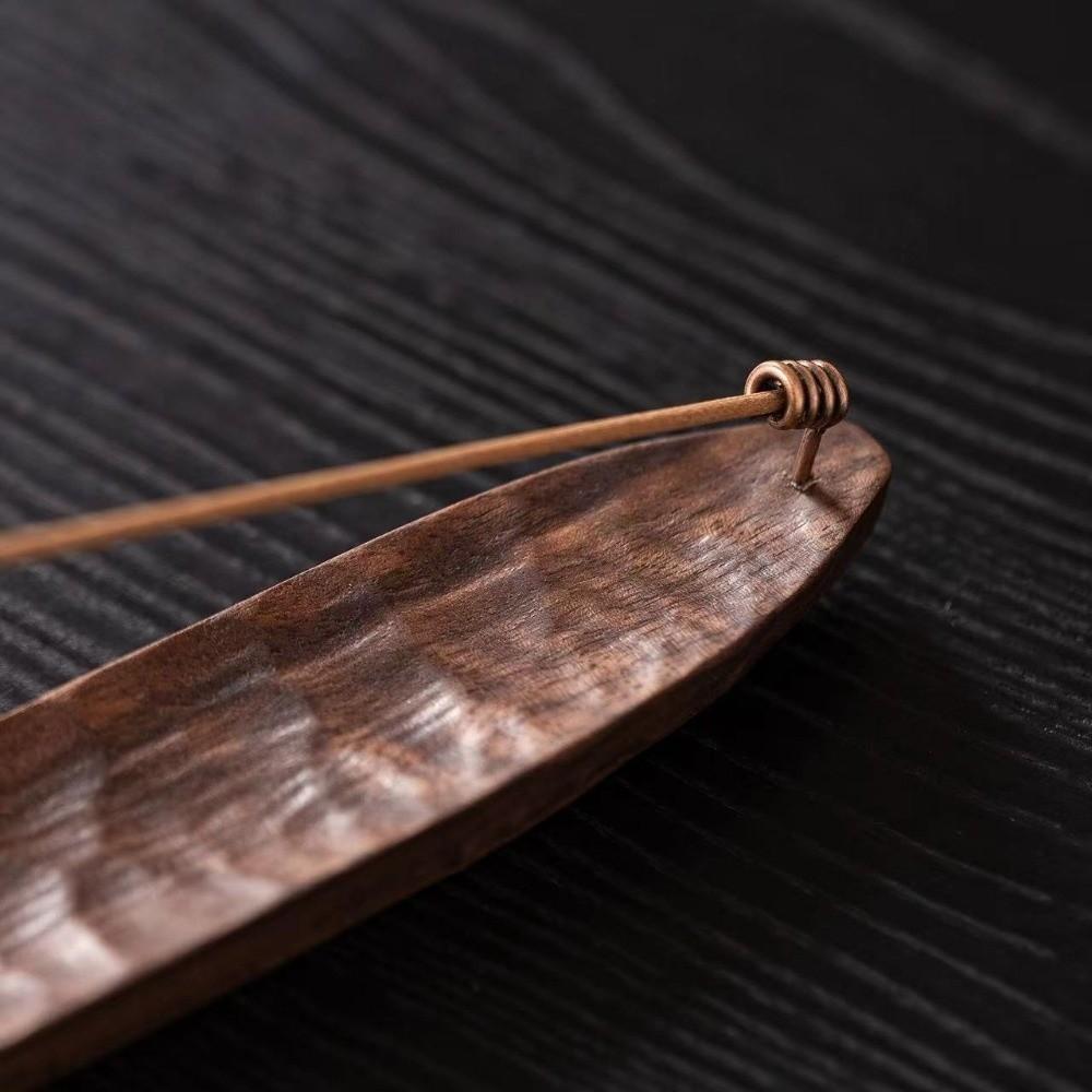 Wooden Incense Burners Retro Carved Incense Holder Creative Burner Ash Catcher  Office Desktop