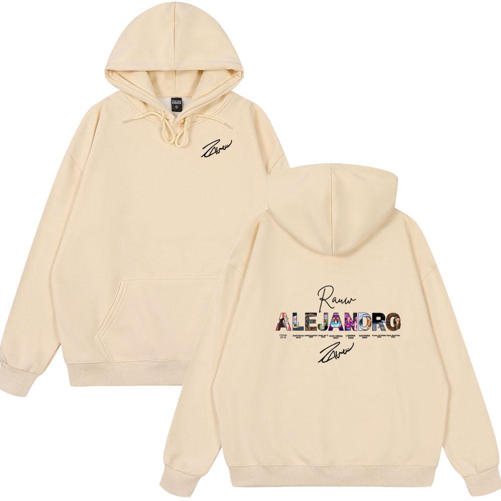 Rauw Alejandro Album Cover Print Hoodies Men Women Vintage Fashion Long Sleeve Clothes Casual Oversized Style Winter Streetwears