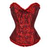 Lace Satin Waist Cincher Corset with Boning
