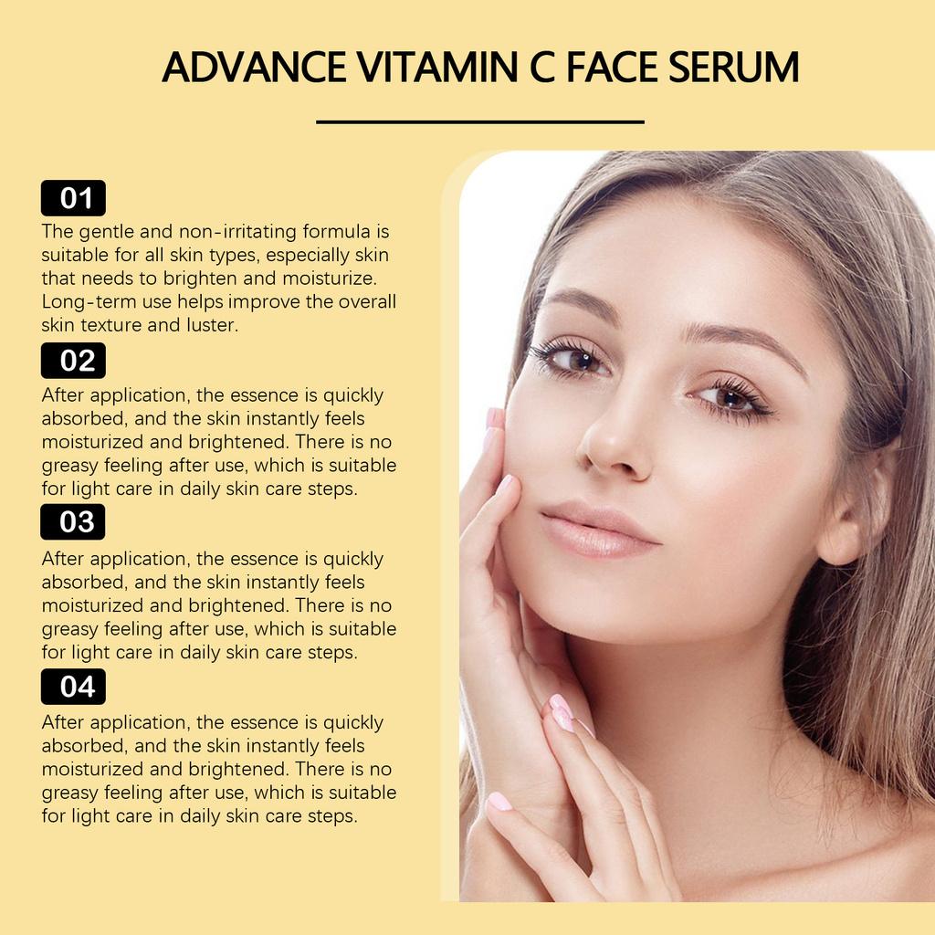 Ouhoe Vitamin C Facial Serum Hydrating Moisturizing Skin Care Enhancing Radiance
