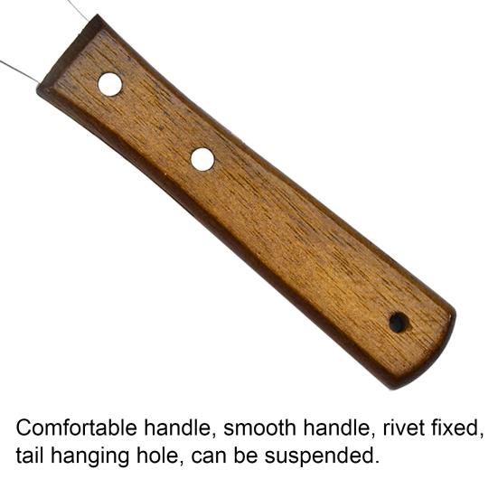 Cake Spatula Baking Wooden Handle Tools Stainless Steel Cupcakes Fondant Scraper for Kitchen