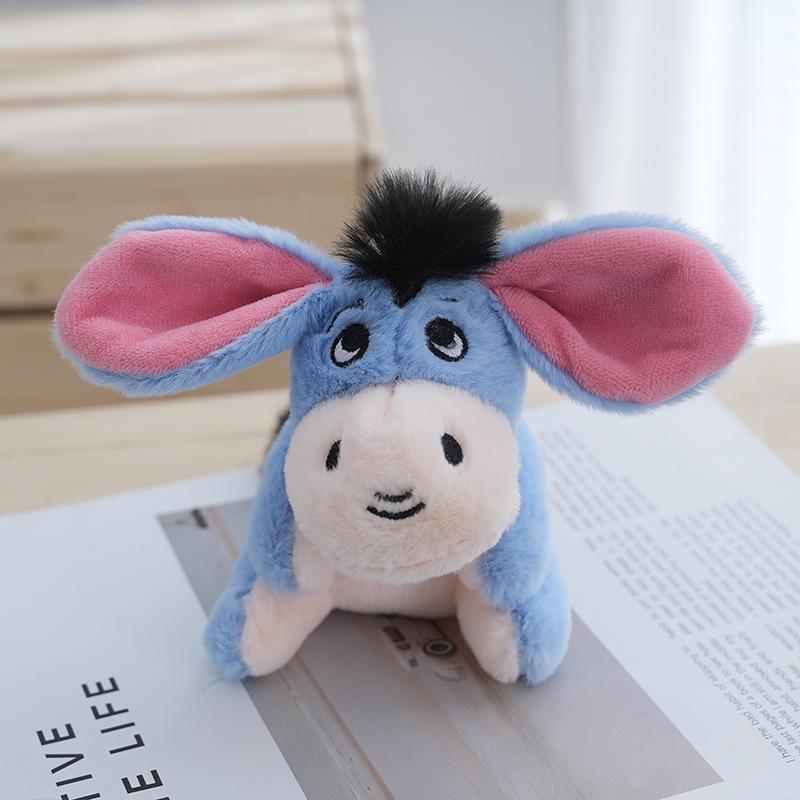 

Cartoon Animal Cute Plush Toy Keychain For Bags Backpacks Gift Lovely синій
