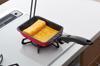 Thermos Durable Series Detachable Handle Egg Roll Pan 15cm Red IH Compatible R KEA-015