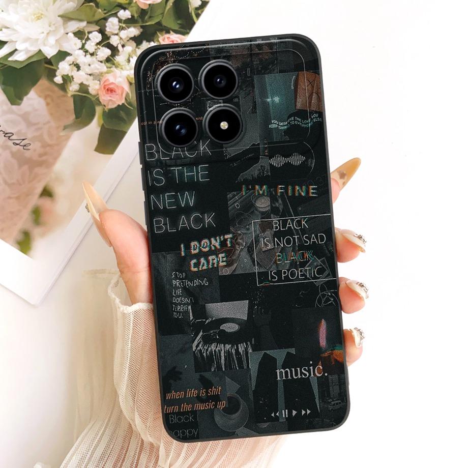 Phone Case For Xiaomi Poco F8 F8Pro Capa Cat Cartoon Dragon Animal Pattern Bumper For Redmi K90 K90Pro Max Soft Silicone Cover