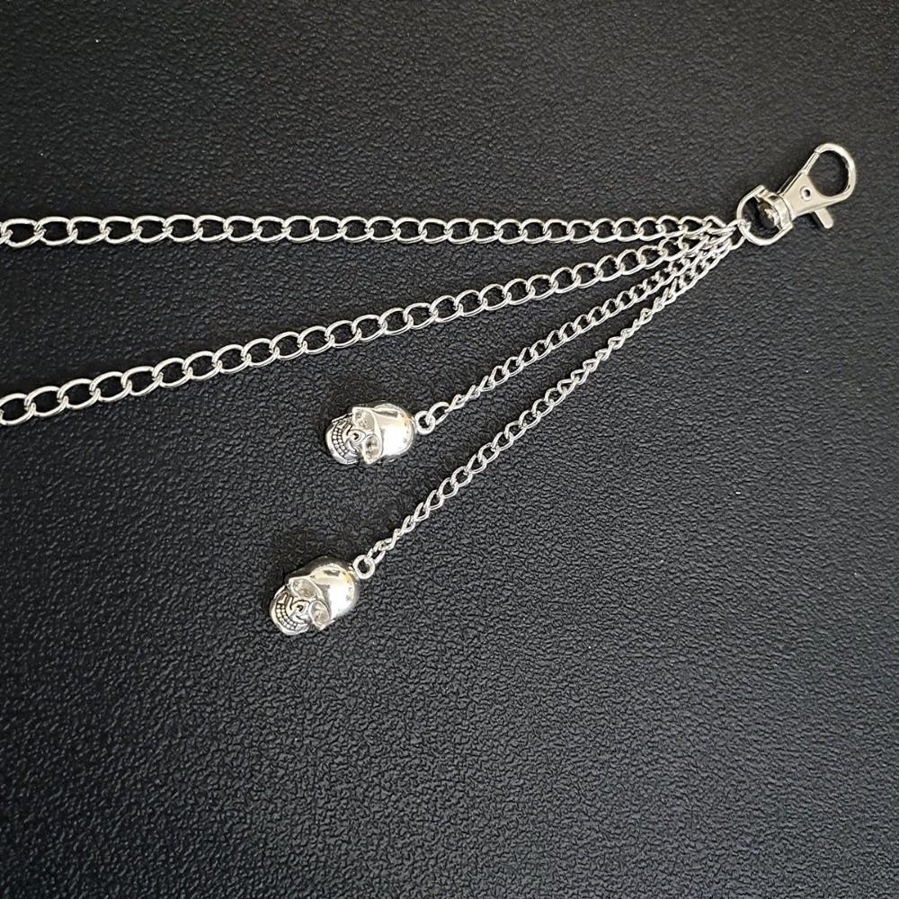 Fashion Punk Street Keychains Chain Moon Star Tassel Women Men Belt Chain Multilayer Hip Hop Biker Pants Chain Daily Wear