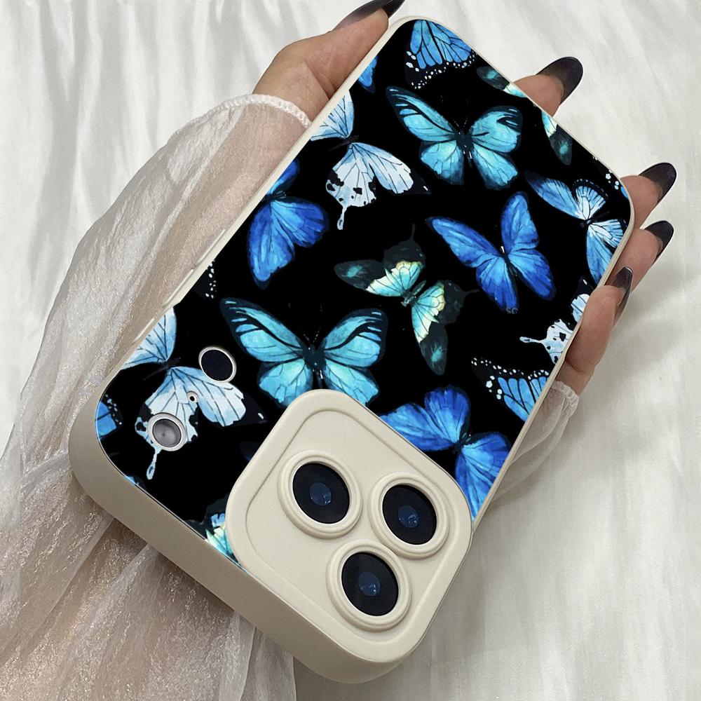 M272 art Butterfly Design Angel Eyes Soft Phone Cases for iPhone Samsung Galaxy Xiaomi Rdemi Huawei Honor Infinix Realme OPPO Vivo All Model
