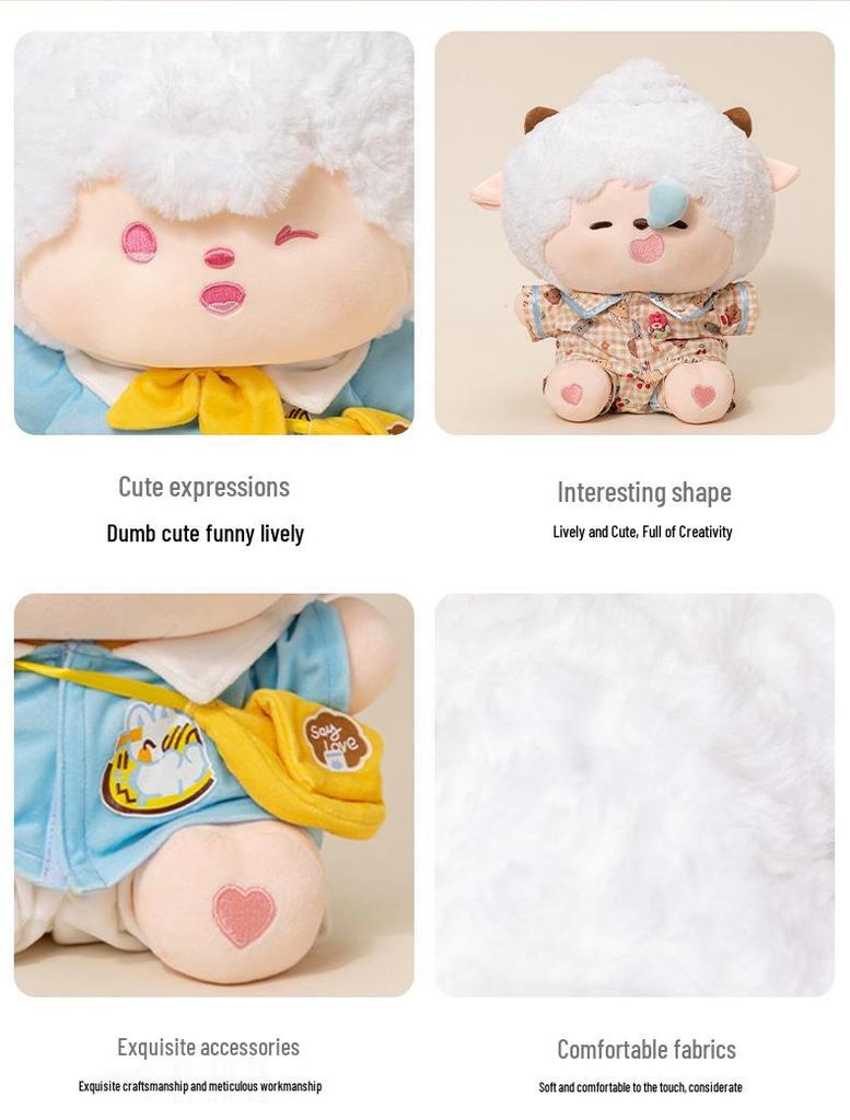 Pleasant Goat & Big Big Wolf Pajama Series Lazy Goat Plush Doll Gift