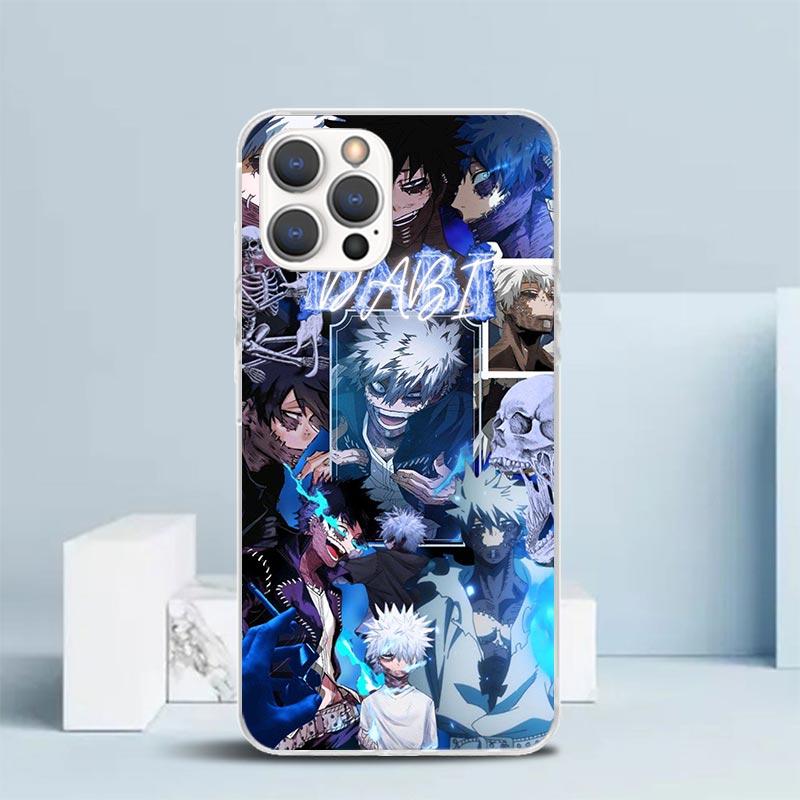 Dabi MHA My Hero A-Academy Soft Cover for iPhone 16 17 Air 15 14 Pro Max 16E Phone Case 13 Mini 12 11 7 SE 8 Print Pattern Fit C