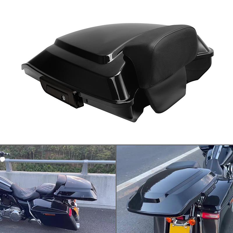 Motorcycle Razor Luggage Trunk Latch Backrest For Harley Touring Street Glide Road Glide 2014-2025 Rear Bag