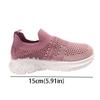 Mesh Upper Children Running Sneakers Soft Soled Patchwork Design Kids Shoes Slip-on Style Lightweight Anti-Slip Shoes