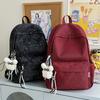 Zaino semplice zaino scolastico femminile studente delle superiori versione coreana zaino stile pigro di nicchia ins zaino per studente delle scuole medie inferiori