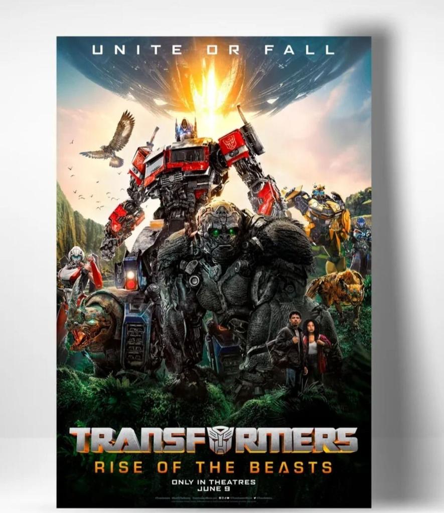 Transformers Rise of the Beasts Metal Poster, Movie Wall Art 20x30cm