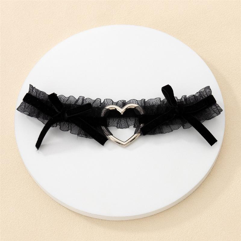 

1 шт. Мереживний еластичний бант-кільце для ноги з написом «Love» Love Лоліта Наречена Підв язка для ноги Кільце на стегно Рольова гра Кільце для ноги Весілля Сексуальна підв язка чорний