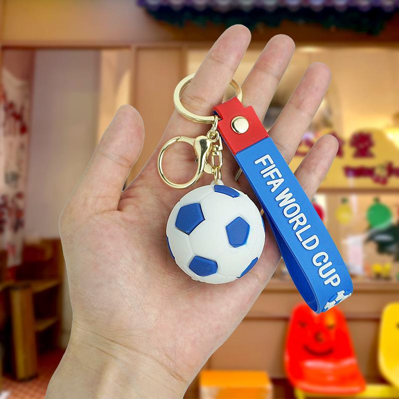 Cartoon World Cup Football PVC Keychain Pendant Ornament
